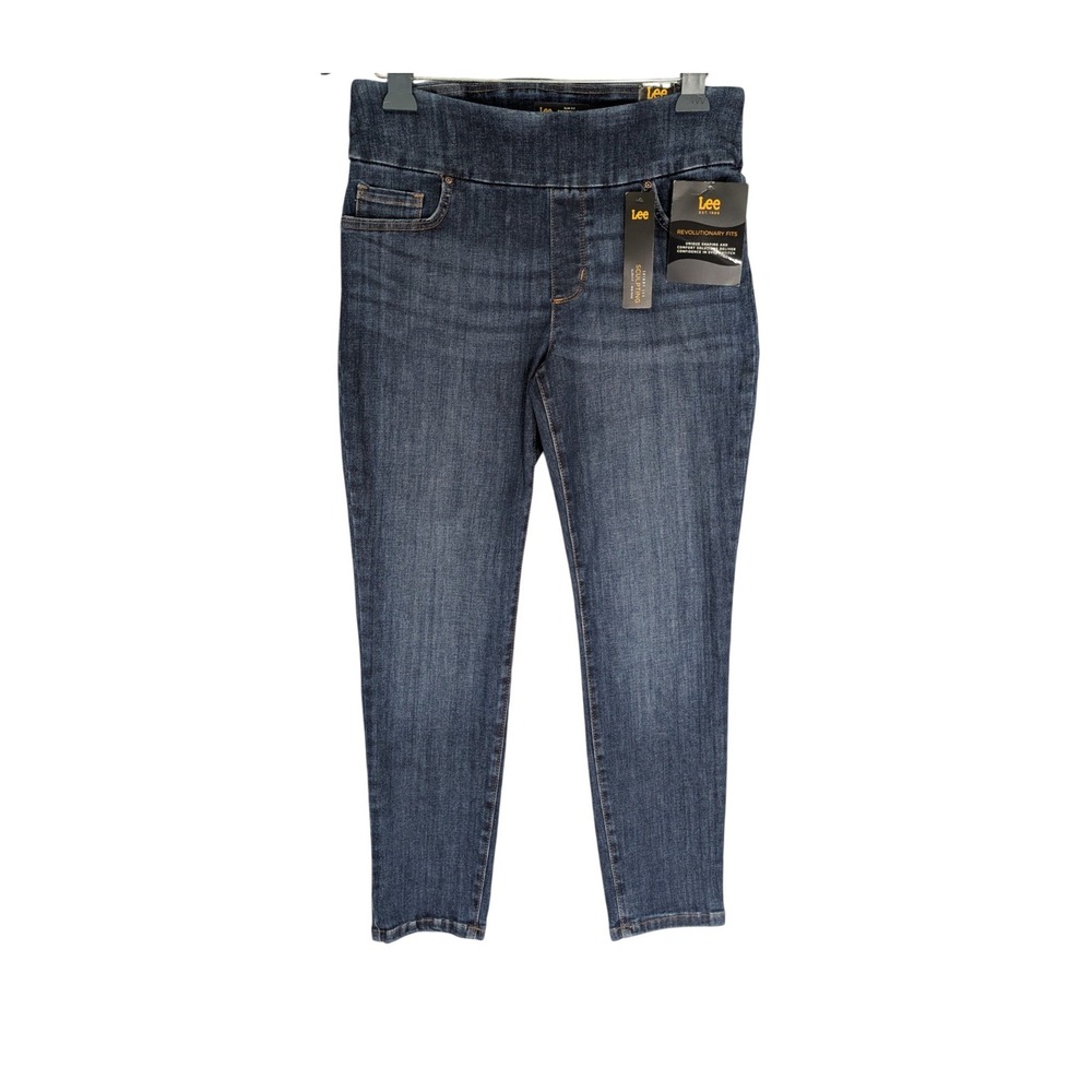Lee Sculpting Slim Fit Skinny Leg Jeans W10 Short Landslide Pull On MidRise NEW